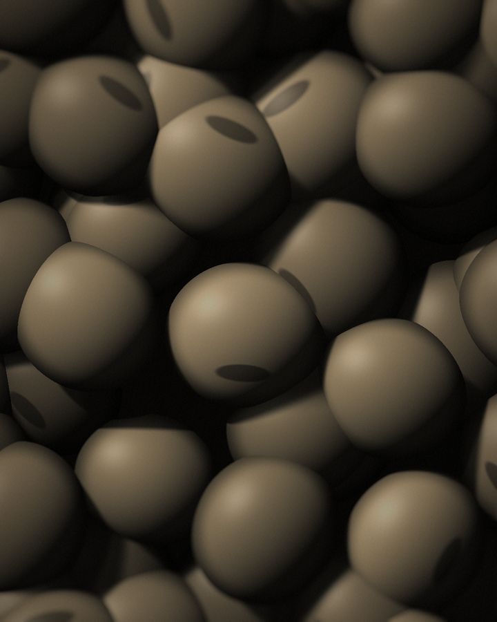 Soybeans kernels, close-up
